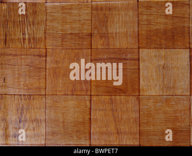 Intessuta di legno di bambù texture di sfondo Foto Stock