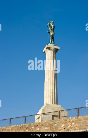 Monumento - victor , la protezione di Belgrado Foto Stock