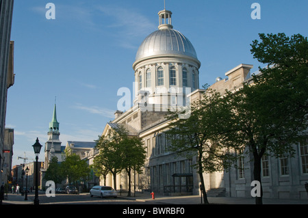 La foto mostra il mercato Bonsecour in san Paolo Street, Old Montreal. Foto Stock