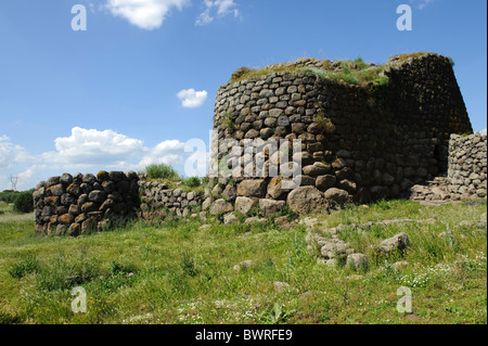 Nuraghe Losa, provincia di Oristano, Sardegna, Italia Foto Stock