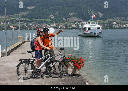 Svizzera Europa Lago di Bienne all'aperto all'aperto paesaggio esterno Canton Berna Berna ricreazione vacanze di piacere Foto Stock