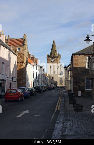 Pittenweem street scene fife scozia novembre 2009 Foto Stock