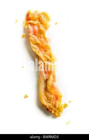 Chicken-Fried Bacon - fette di pancetta immerso in una pastella di tutto il latte in polvere e acqua, si lancia nella farina e fritti. Foto Stock