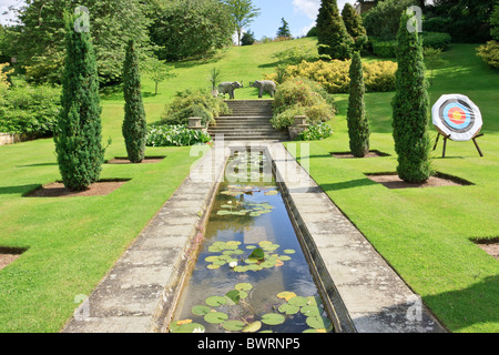 Giardini di Sezincote House Foto Stock