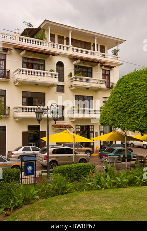 PANAMA CITY, PANAMA - Edificio in Casco Viejo, centro storico della città. Foto Stock