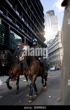 G20 proteste 2009 a Londra, Regno Unito Foto Stock