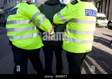 G20 proteste 2009 a Londra, Regno Unito Foto Stock