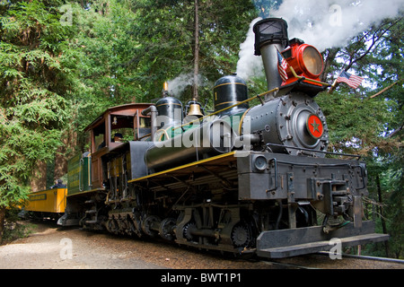 Roaring Camp Railroad, Felton, Santa Cruz County, California, Stati Uniti d'America Foto Stock