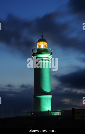 Il faro di Kiama, Nuovo Galles del Sud Australia di notte Foto Stock