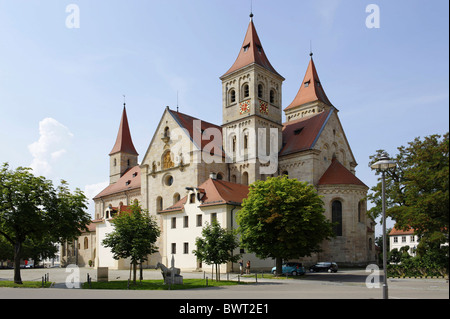 San Vito Basilica, Ellwangen, Baden-Wuerttemberg, Germania, Europa Foto Stock