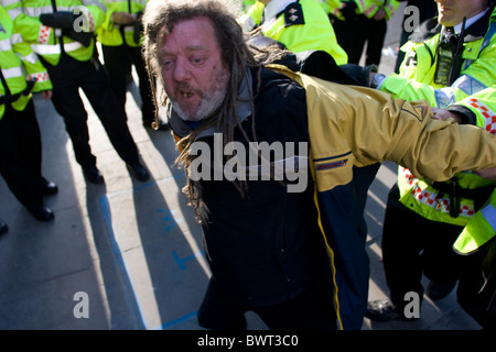 G20 proteste 2009 a Londra, Regno Unito Foto Stock