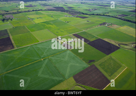 Vista aerea del ritaglio di Hunter Valley NSW Australia Foto Stock