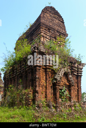 Rovinato tempio edificio a mio figlio in Viet Nam Foto Stock