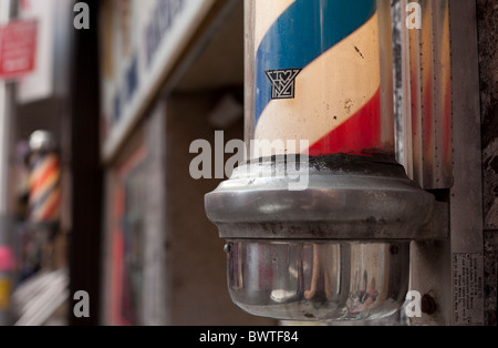 Palo del barbiere Foto Stock