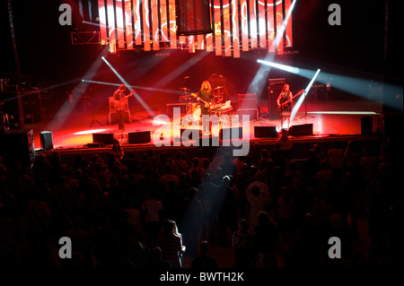 Il Besnard Lakes eseguire alla decima edizione estate gelato festival di Leicester, il 15 agosto 2010. Foto Stock