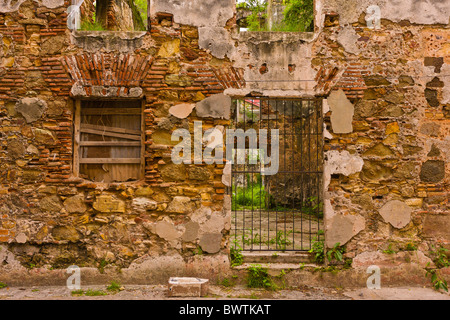 PANAMA CITY, PANAMA - Calle Santos Jorge, Casco Viejo, centro storico della città. Foto Stock