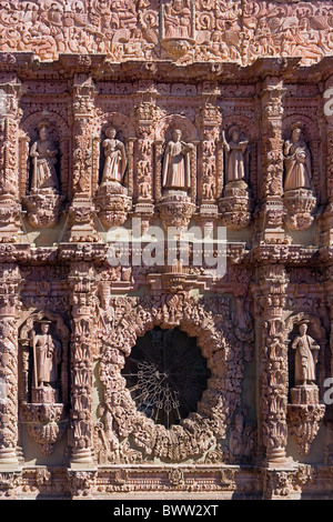 Messico America centrale America Zacatecas cattedrale della città di architettura barocca chiesa Sud America Febbraio 20 Foto Stock