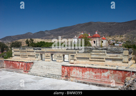 Messico America centrale America Mitla Oaxaca città stato vicino al città di Oaxaca Valle Tlacolula Cultura Zapoteca Pati Foto Stock