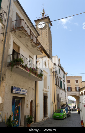 Canino street nel Lazio Foto Stock