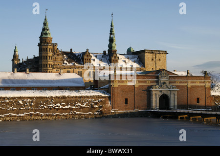 Il Castello di Kronborg, Helsingør, Zelanda, Danimarca Foto Stock