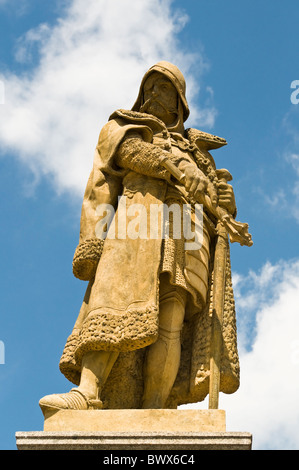 Statua di Jan Zizka Tabor, Repubblica Ceca Foto Stock