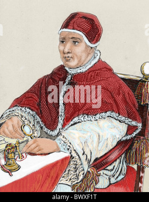 Leone X (1475-1521). Papa fiorentino (1513-21), che prende il nome di Giovanni de'Medici. Foto Stock