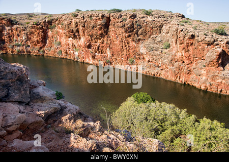 Yardie Creek nel Parco Nazionale di Cape Range vicino a Exmouth Australia Occidentale Foto Stock