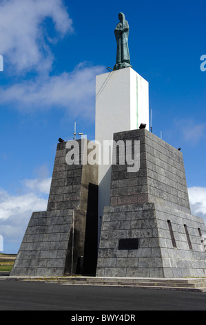 Monumento Miradouro de Facho vicino a Praia da Vitoria, isola di Terceira, Azzorre Foto Stock