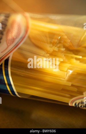 Close-Up di spaghetti Foto Stock