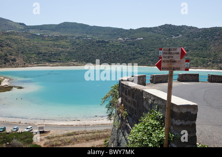 Lago Specchio di Venere, Pantelleria, Sicilia, Italia Foto Stock