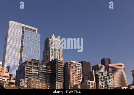 Il quartiere finanziario, Seattle, nello Stato di Washington, USA Foto Stock