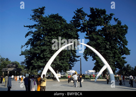 Anna Samadhi in beach road , Chennai; Madras, Tamil Nadu;Tamilnadu, India. Foto Stock