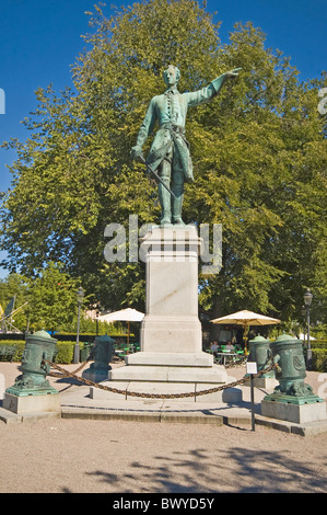 Europa Svezia Stoccolma statua del re Karl XII (1682 - 1718) Foto Stock