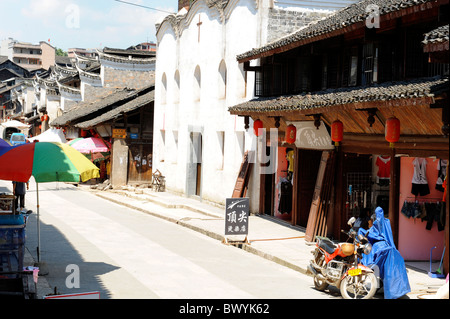 Qiao Street in Liping, Qiandongnan Miao e Dong prefettura autonoma, Guizhou, Cina Foto Stock