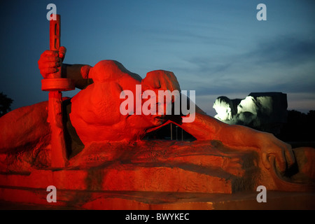 I monumenti ai soldati sovietici, Brest, Bielorussia Foto Stock