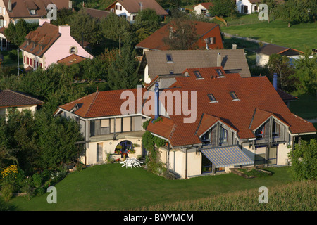 Una casa famiglia casa di abitazione home page Case case Svizzera Europa insediamento villa vivere Foto Stock