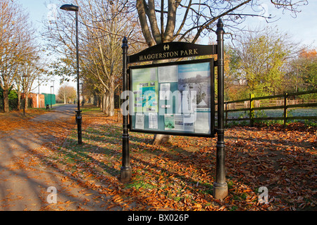 Haggerston Park, Londra, Inghilterra Foto Stock