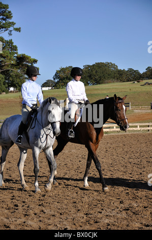 Competizione equestre tra la gioventù, Tyler, Texas, Stati Uniti d'America Foto Stock