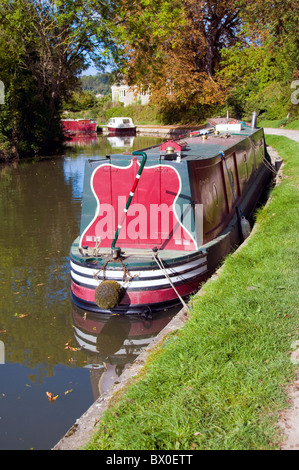 Autunno Kennet & Avon Canal Bath Somerset Foto Stock