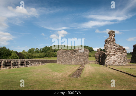 Le rovine di Sawley abbazia che era una abbazia dei monaci cistercensi nel villaggio di Sawley, Lancashire, Inghilterra Foto Stock