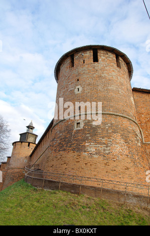 Il sud-ovest della torre del Cremlino a Nizhny Novgorod, Russia Foto Stock