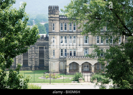 West Virginia stato edificio penitenziario a Moundsville WV. Edificio è ora un museo della prigione Foto Stock