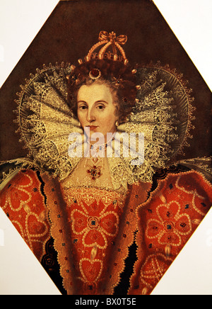 Ritratto della Regina Elisabetta I Foto Stock