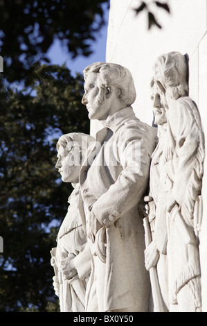 Dettaglio del Alamo il Cenotafio, San Antonio, Texas, progettato da Coppini commemora il 1836 Battaglia di Alamo Foto Stock