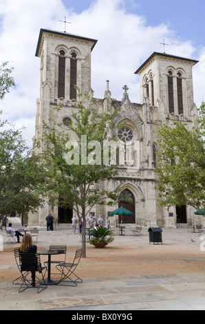 San Fernando Cathedral, San Antonio, Texas Foto Stock