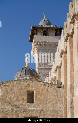 La moschea di Ibrahim, grotta di Machpela a Hebron, Palestina Foto Stock