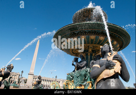 Parigi (75): "Place de la Concorde square Foto Stock