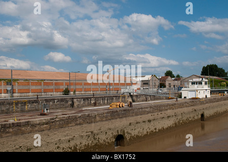 Zona Industriale, Bassins un flots, Bordeaux, Francia Foto Stock