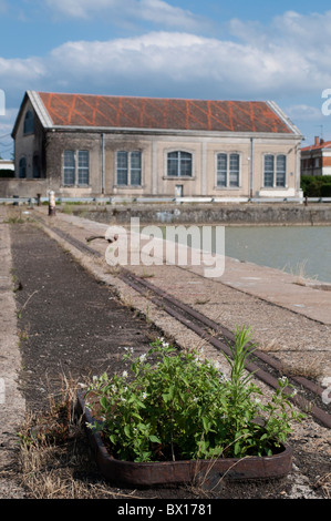 Zona Industriale, Bassins un flots, Bordeaux, Francia Foto Stock