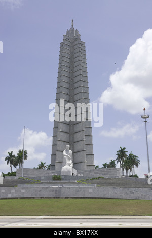 Memoriale di José Marti, Piazza della Rivoluzione, l'Avana, Cuba. Foto Stock